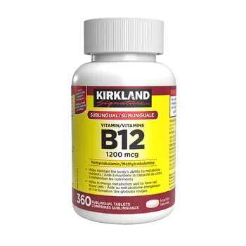 Kirkland Signature Vitamin B12 1200 mcg, 360 sublingual tablets