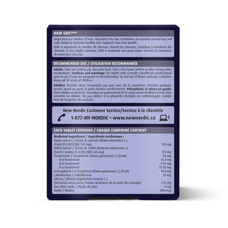 New Nordic Hair Gro, 60 Tablets
