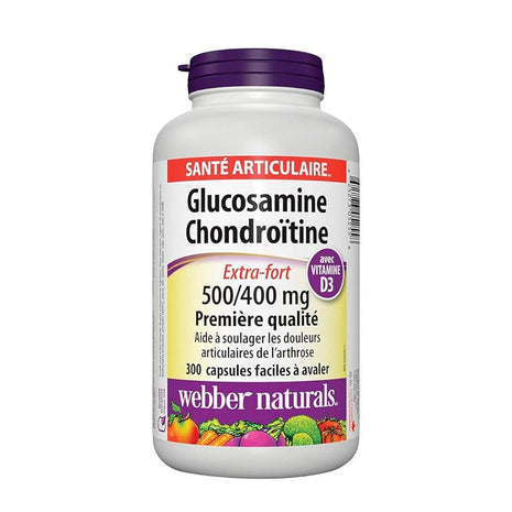 webber naturals Glucosamine Chondroitin Sulfate, Extra-strength, 300 Capsules