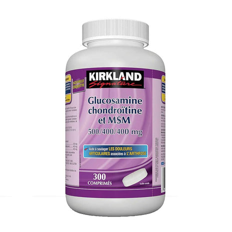 Kirkland Signature Glucosamine, Chondroitin & MSM 500/400/400 mg, 300 Tablets