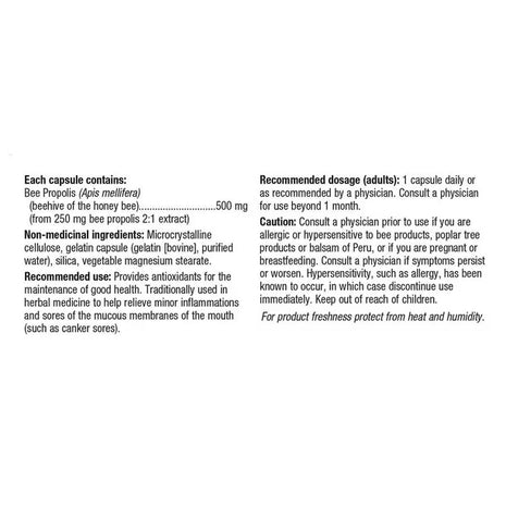 Holista Bee Propolis 500 mg, 200 Capsules