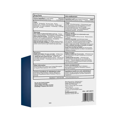 Kirkland Signature Allergy Relief Extra Strength10 mg, 200 Tablets