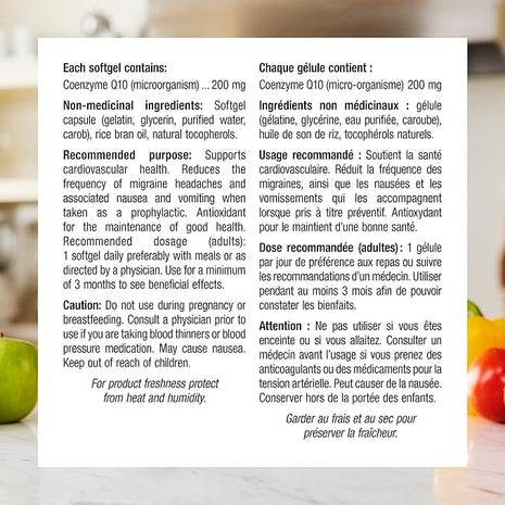 webber naturals CoQ10 200mg - 60 Softgels