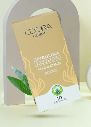 Masque Visage Hydratant à la Spiruline pour Tous Types de Peau 10 sachets