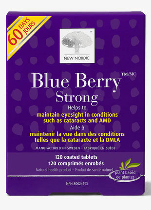 New Nordic Blue Berry Strong, 120 Tablets