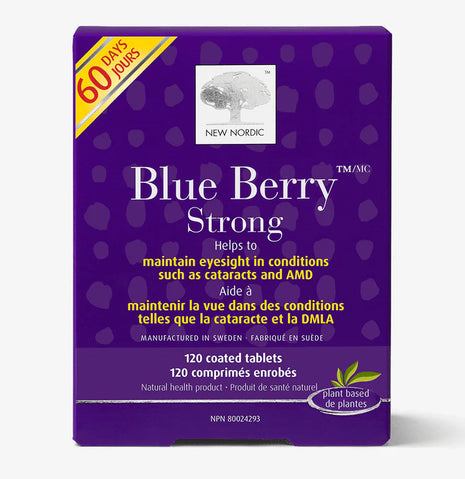 New Nordic Blue Berry Strong, 120 Tablets