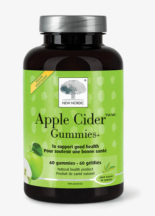 New Nordic Apple Cider Vegan Gummies, 60 Gummies