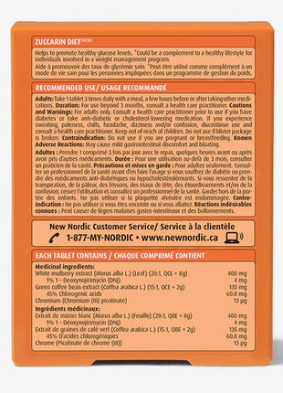 New Nordic Zuccarin Diet, 60 Tablets