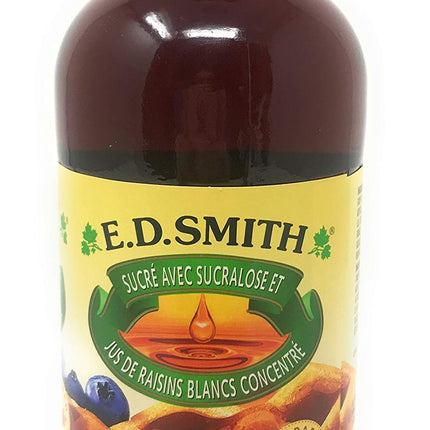 E.D. Smith No Sugar Added Table Syrup, 375 ml. Maple Flavour, Low Calorie option for Diabetic diets or those seeking skinny syrups. 80% Less Sugar than Maple Syrup! Great for Pancakes and Waffles!