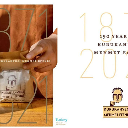 KURUKAHVECI MEHMET EFENDI Café turc, grains d'arabica, torréfié et moulu, arôme riche, frais, corps moyen à intense, goût original depuis 1871 (8,8 oz / 250 g) Paquet de 3