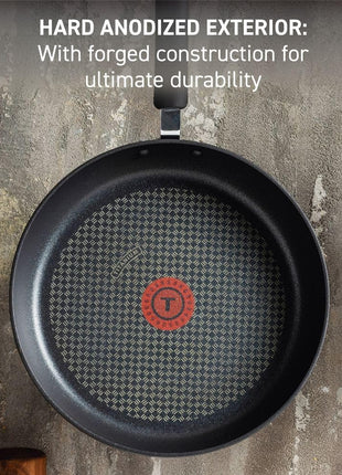 T-fal Ultimate Hard Anodized Nonstick 8-Inch, 10.25-Inch and 12-Inch Fry Pan Cookware Set