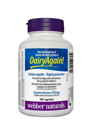 webber naturals Lactase Enzyme Extra Strength 140 Capsules