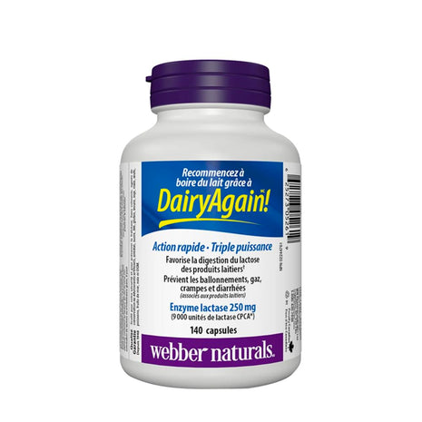 webber naturals Lactase Enzyme Extra Strength 140 Capsules