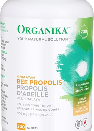 Organika Bee Propolis 500 mg, 200 Capsules