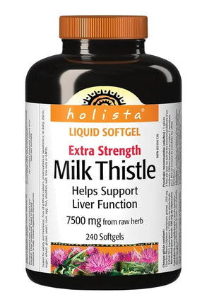 Holista Extra Strength Milk Thistle 250 mg - 240 softgels