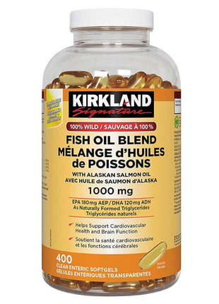 Kirkland Signature 100% Wild Fish Oil Blend, 400 Softgels