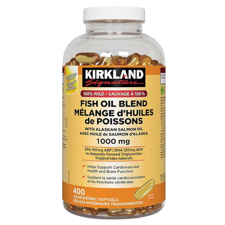 Kirkland Signature 100% Wild Fish Oil Blend, 400 Softgels