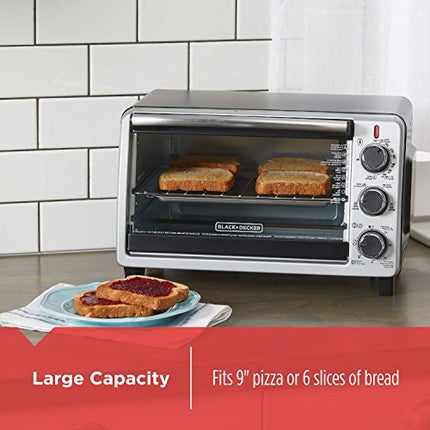 Black+Decker TO1675B 6-Slice Convection Countertop Toaster Oven