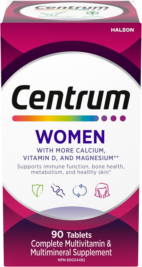 Centrum Women Complete avec vitamine D et magnésium – Produit canadien