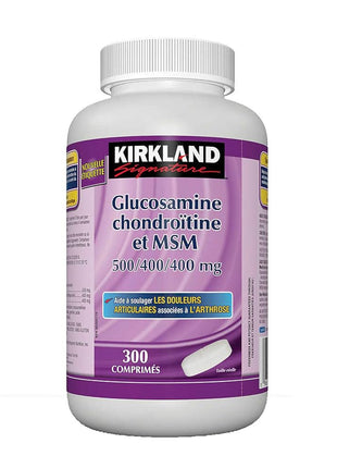 Kirkland Signature Glucosamine, Chondroitin & MSM 500/400/400 mg, 300 Tablets