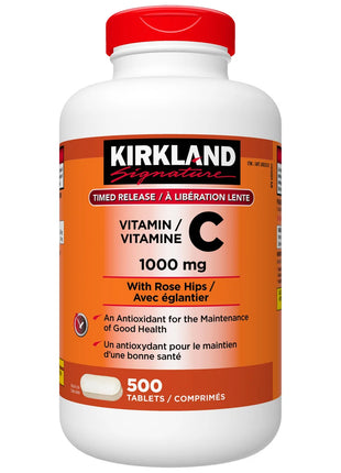 Kirkland Signature Timed Release Vitamin C 1000 mg - 500 Tablets