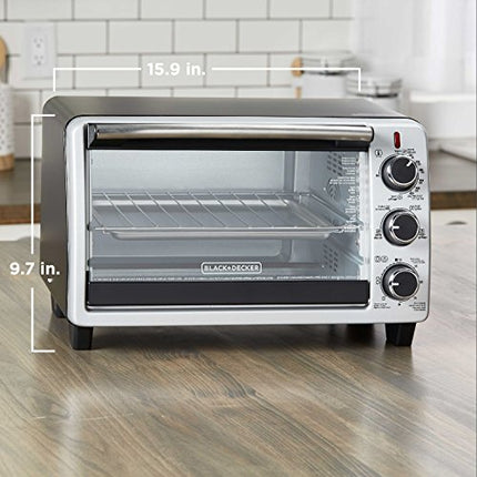 Black+Decker TO1675B 6-Slice Convection Countertop Toaster Oven