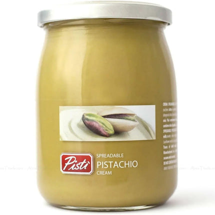 Value Bundle: Pistachio Cream Large Bottles - Pistachio Butter Spread Pisti Sweet Italian Paste - Custom Value Bundle Branded Package of 2
