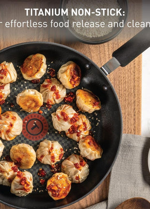 T-fal Ultimate Hard Anodized Nonstick 8-Inch, 10.25-Inch and 12-Inch Fry Pan Cookware Set