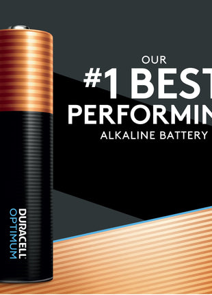 Duracell Optimum AA Batteries with 4X Power Boost Ingredients, 28 Count (Pack of 1), Re-closable Pack for a Quick, Easy Access and Organized Storage, Double A Battery with Long-Lasting Power