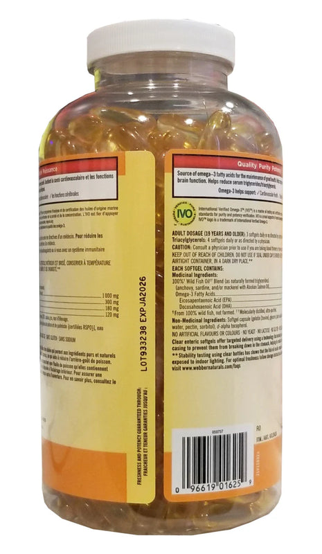 Kirkland Signature 100% Wild Fish Oil Blend, 400 Softgels