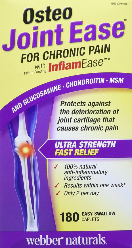 Webber Naturals Osteo Joint Ease (180 capsules), 180 unités 