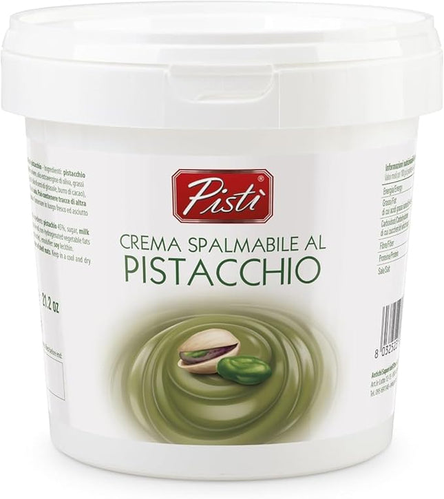 Pisti - Crema Spalmabile al Pistacchio - Con Pistacchi Verdi Selezionati, Lavorazione Artigianale, 100% Naturale - 1 kg