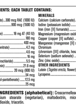 Kirkland Signature Men Multivitamin, 365 Tablets