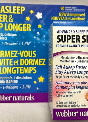 Webber Naturals Super Sleep 90 Chewable Tablets