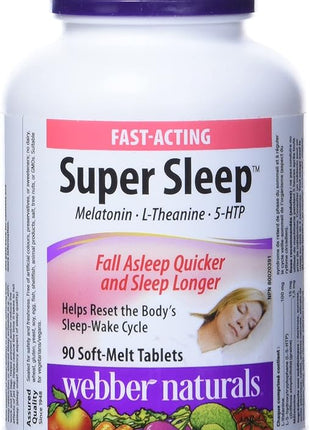 Webber Naturals Super Sleep 90 Chewable Tablets