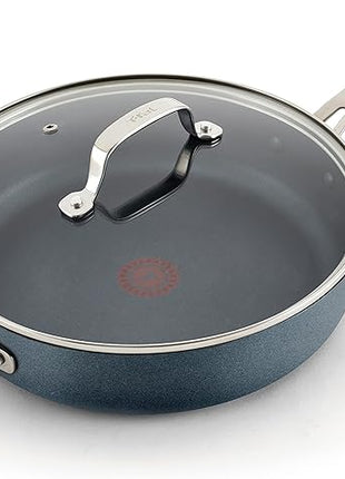 T-Fal Unlimited Jumbo Cooker with Durable, Platinum Nonstick Coating, 5 Quart, Gray E1048264 Large