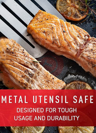 T-Fal Unlimited Jumbo Cooker with Durable, Platinum Nonstick Coating, 5 Quart, Gray E1048264 Large