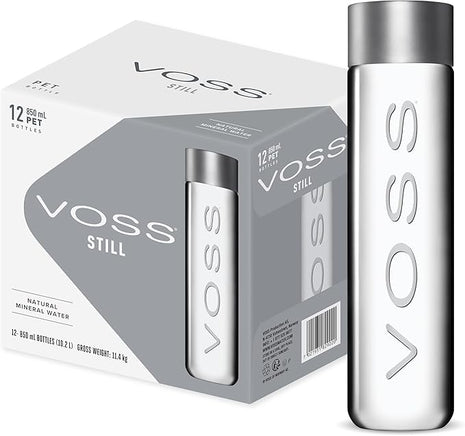 Eau plate artésienne Voss, eau plate - 12 de 850 ml. (Total 10 200 ml.) 
