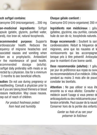 webber naturals CoQ10 200mg - 60 Softgels