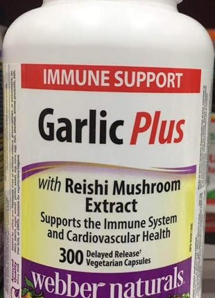 webber naturals Garlic Plus with Reishi Mushroom Extract