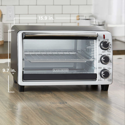Black+Decker TO1675B 6-Slice Convection Countertop Toaster Oven