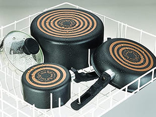 T-Fal Comfort Non-Stick 2 Pack (9 Inch and 11 Inch) Fry Pan Set, Dishwasher Safe Cookware, C565S264, Black