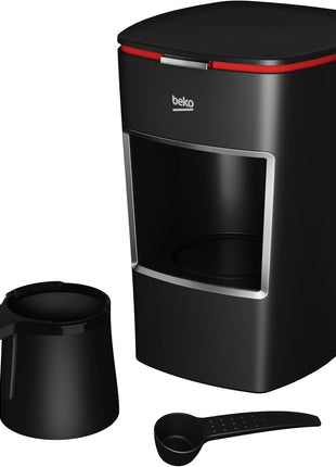 Beko Turkish Coffee Maker, 2 Cups Capacity, 100% BPA Free Turkish Coffee Machine, 120V CookSense Technology, Perfect Taste in 3 Minutes, Turkish Coffee Pot Electric, Black