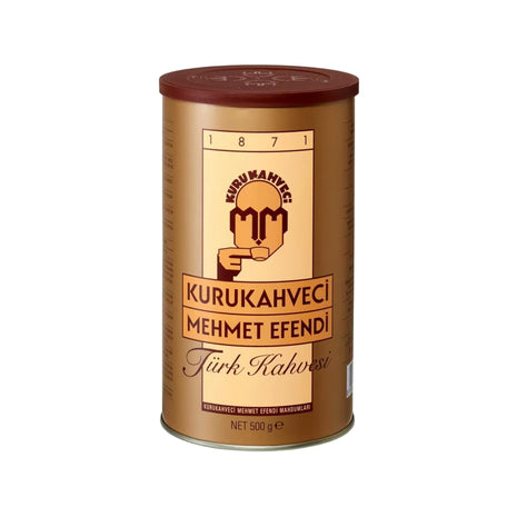 KURUKAHVECI MEHMET EFENDI Café turc, grains d'arabica, torréfié et moulu, arôme riche, frais, corps moyen à intense, goût original depuis 1871 (17,6 oz / 500 g)
