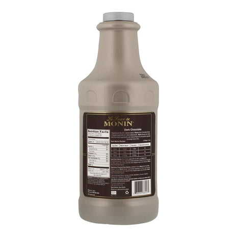 Monin Gourmet Dark Chocolate Sauce, 64 oz bottle