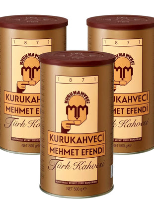 Kurukahveci Mehmet Efendi Lot de 3 cafés turcs (3 x 500 g) par Kurukahveci Mehmet Efendi