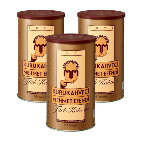 Kurukahveci Mehmet Efendi Lot de 3 cafés turcs (3 x 500 g) par Kurukahveci Mehmet Efendi