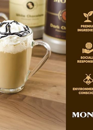 Monin Gourmet Dark Chocolate Sauce, 64 oz bottle