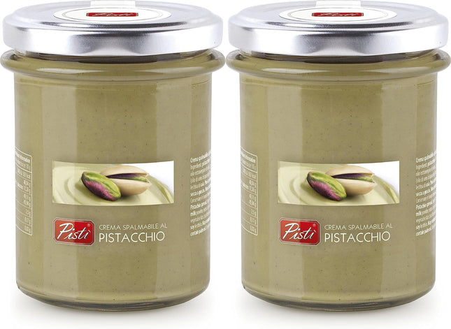 Value Bundle: Pisti Sweet Italian Pistachio Cream - Pistachio Butter - Pistachios - Pistachio Spread - Custom Value Bundle Branded Package of 2