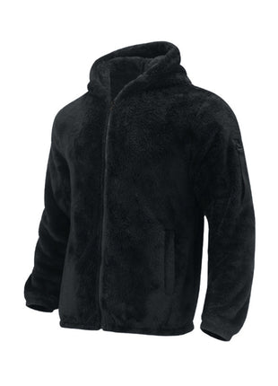 Men's warm jacket, loose hooded casual jacket